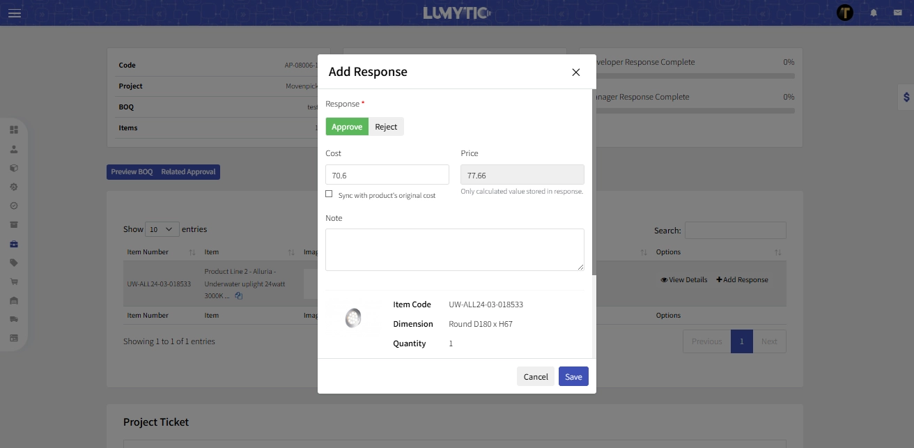 Responding to approval request