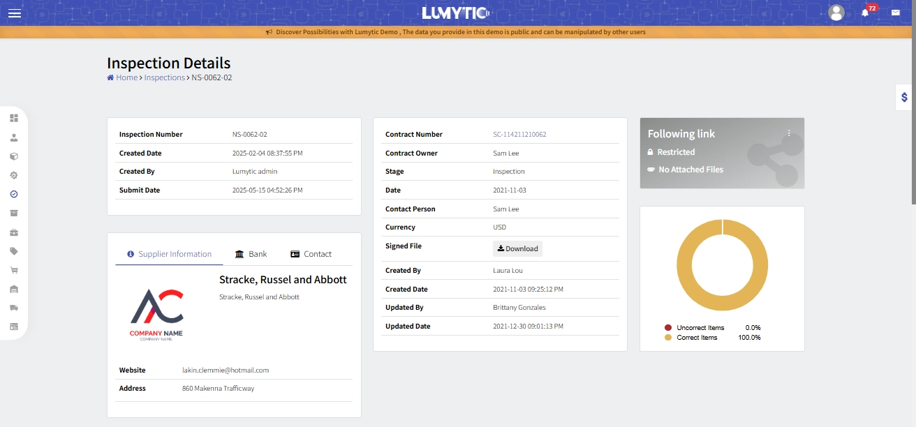 Review Inspection Details