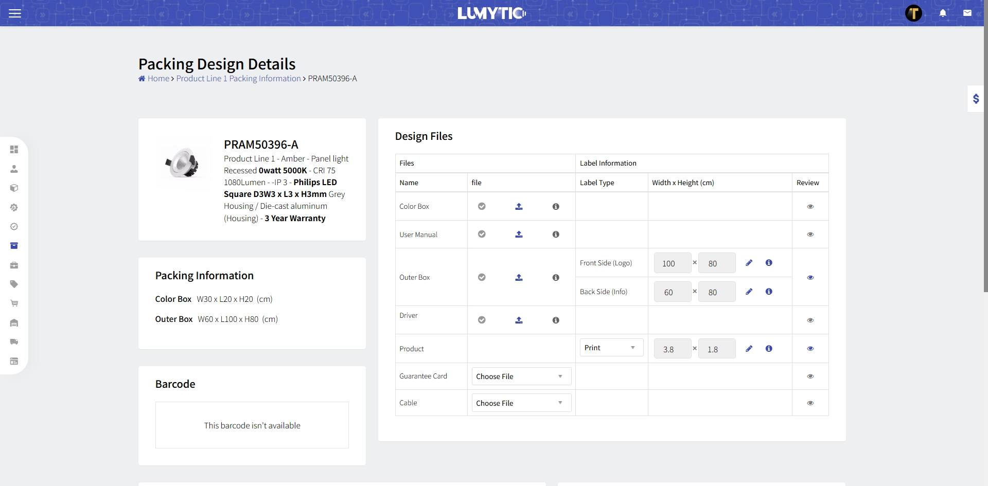 Packing Design Details