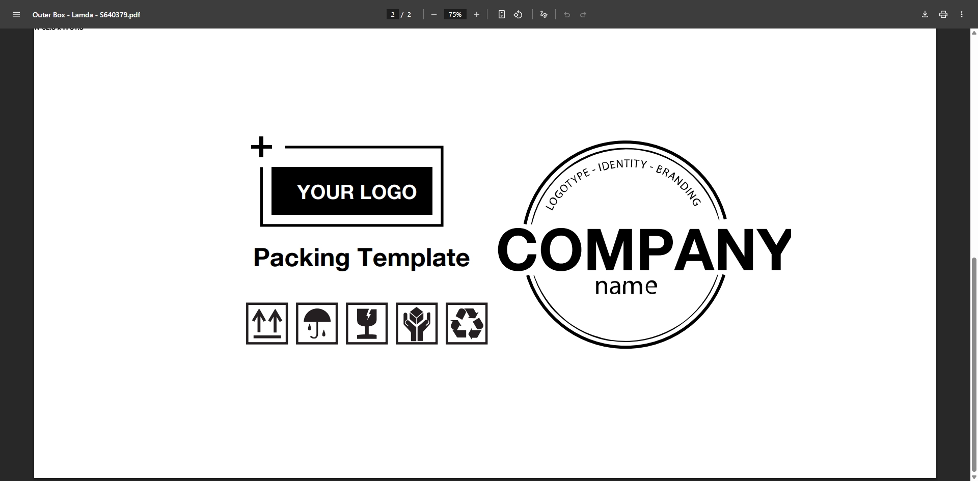 Print Outer Box Design